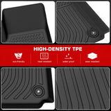 Floor Mats for Jeep Grand Cherokee L 2021-2026 6-Passenger All Weather Carpets Liner Guard TPE 4PCS Set