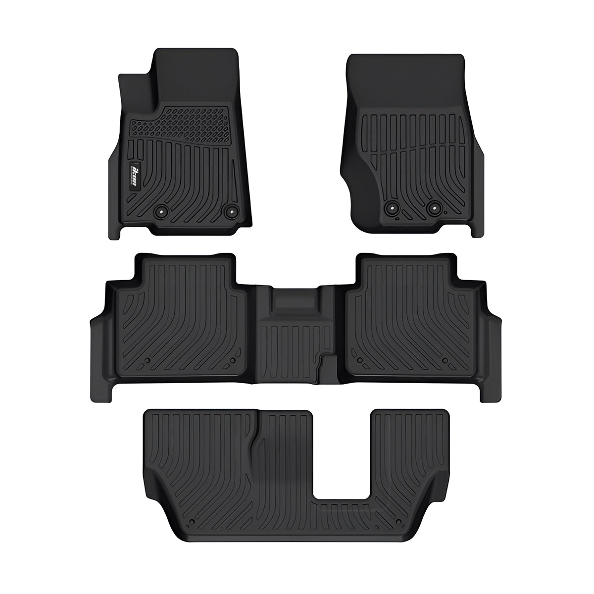 2021-2026 Jeep Grand Cherokee L Floor Mats All Weather TPE 3D Carpets
