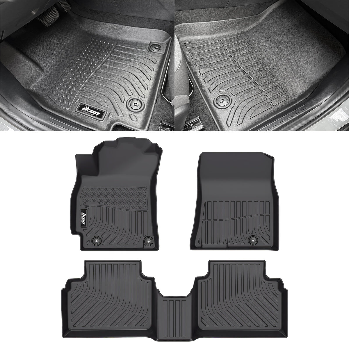 2025-2026 Kia K4 Floor Mats TPE Carpets All Season 3D Car Liner Guard
