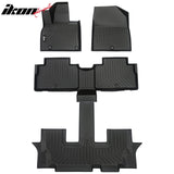 2020-2025 Kia Telluride 7 & 8 Seats Heavy Duty TPE Floor Mats 3D Liner
