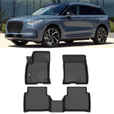 2020-2025 Lincoln Corsair Floor Mats TPE Carpet 3D All Weather Liner