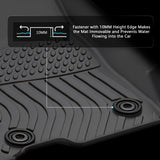 2024-2026 Lexus GX550 7-Seats Floor Mats TPE 3D All Weather Carpets