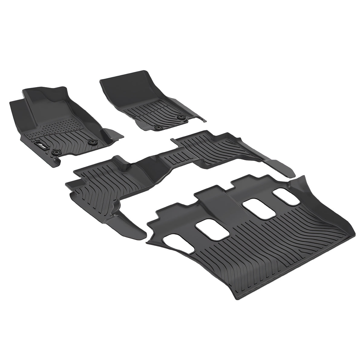 2024-2026 Lexus GX550 7-Seats Floor Mats TPE 3D All Weather Carpets