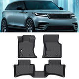 2021-2026 Land Rover Range Rover Velar & Jaguar F-Pace Floor Mats TPE 3D Carpets