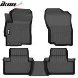 2008-2017 Mitsubishi Lancer 3D TPE All Weather Waterproof Anti-Slip Front Rear Driver Passenger Side Interior Floor Mats Cargo Liner Carpets Black 3PC