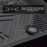 Floor Mats for Mitsubishi Outlander 2022-2026 IKON All Season Carpets TPE