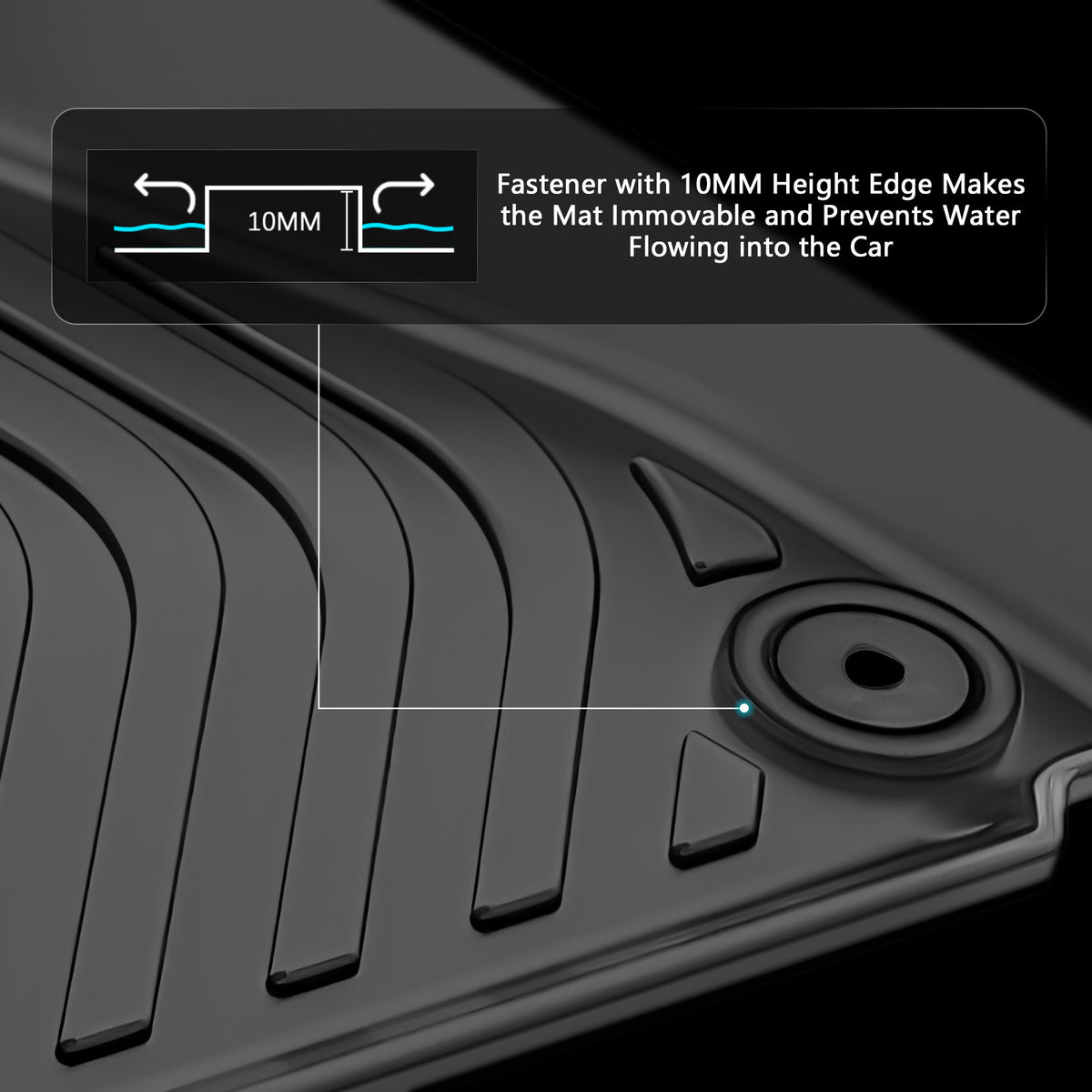2019-2024 Maserati Levante Floor Mats TPE Carpets All Weather 3D Liner
