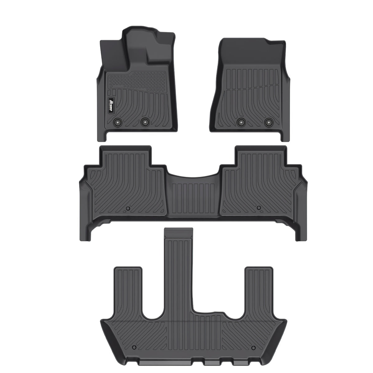 All Weather 3D Floor Mats for Nissan Armada & Infiniti QX80 2025-2026 TPE