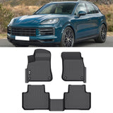 2019-2026 Porsche Cayenne Floor Mats TPE All Weather 3D Carpets Liner