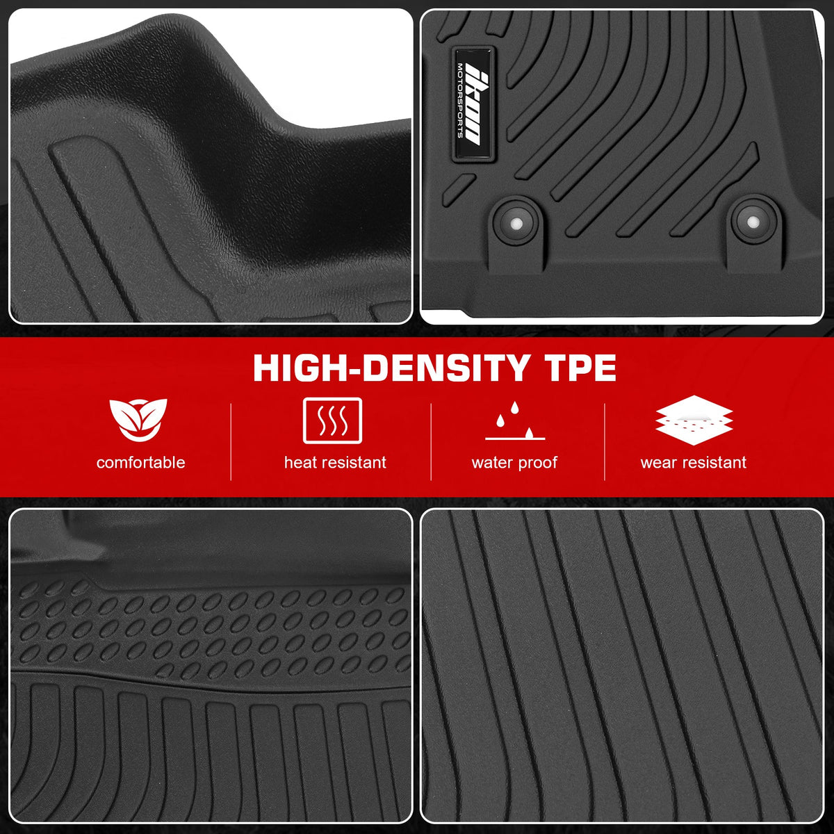 3D Floor Mats for Subaru Impreza Crosstrek 2017-2023 All Season Carpet TPE