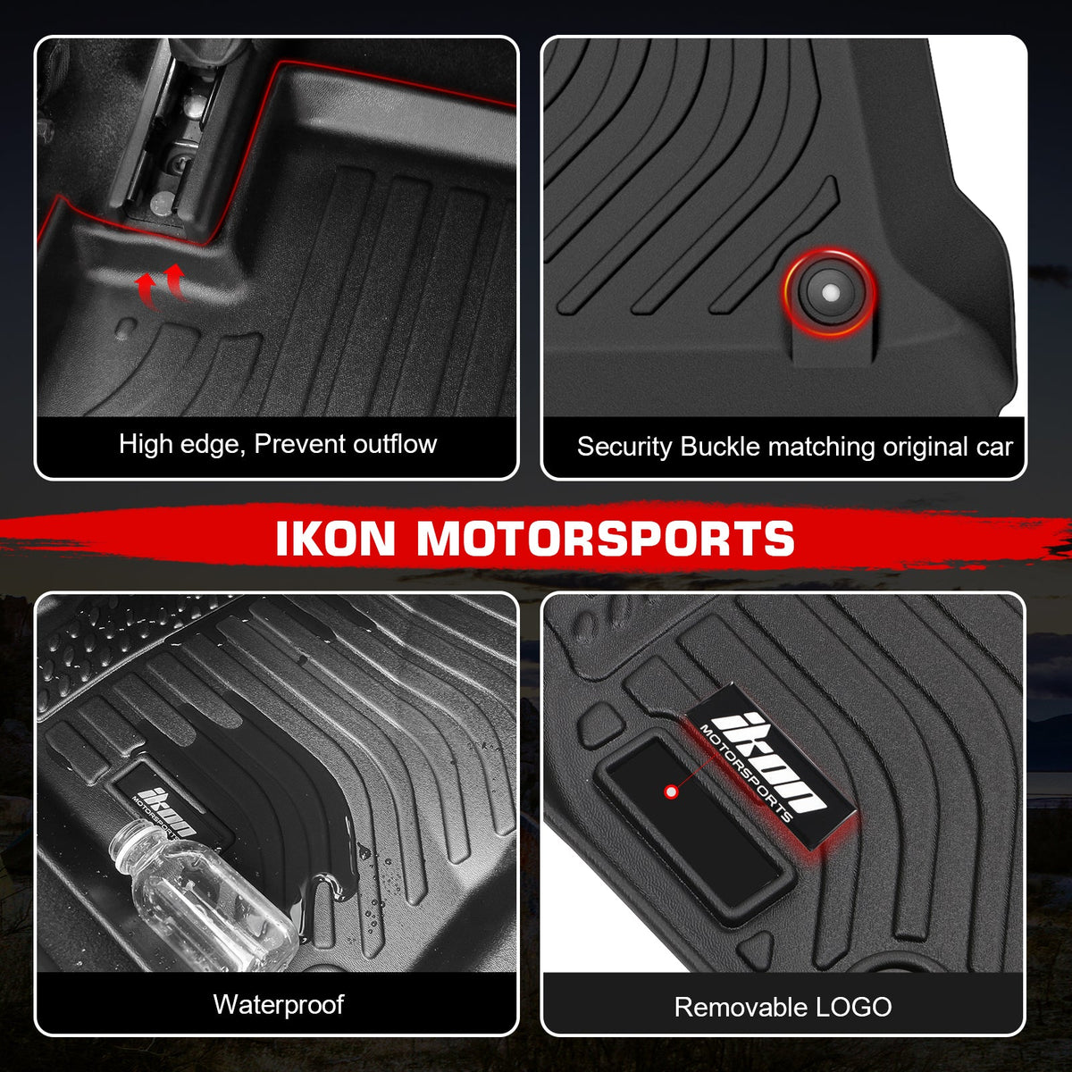 3D Floor Mats for Subaru Impreza Crosstrek 2017-2023 All Season Carpet TPE