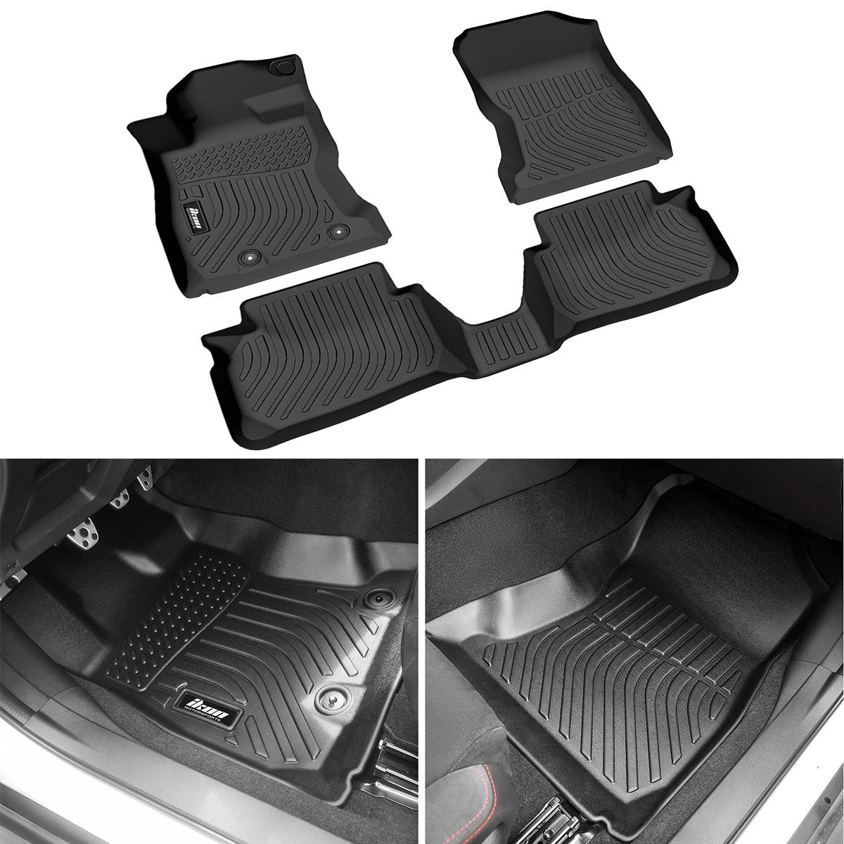 Car Floor Mat for 2022-2025 Subaru WRX All Weather 3D Liner Guard TPE