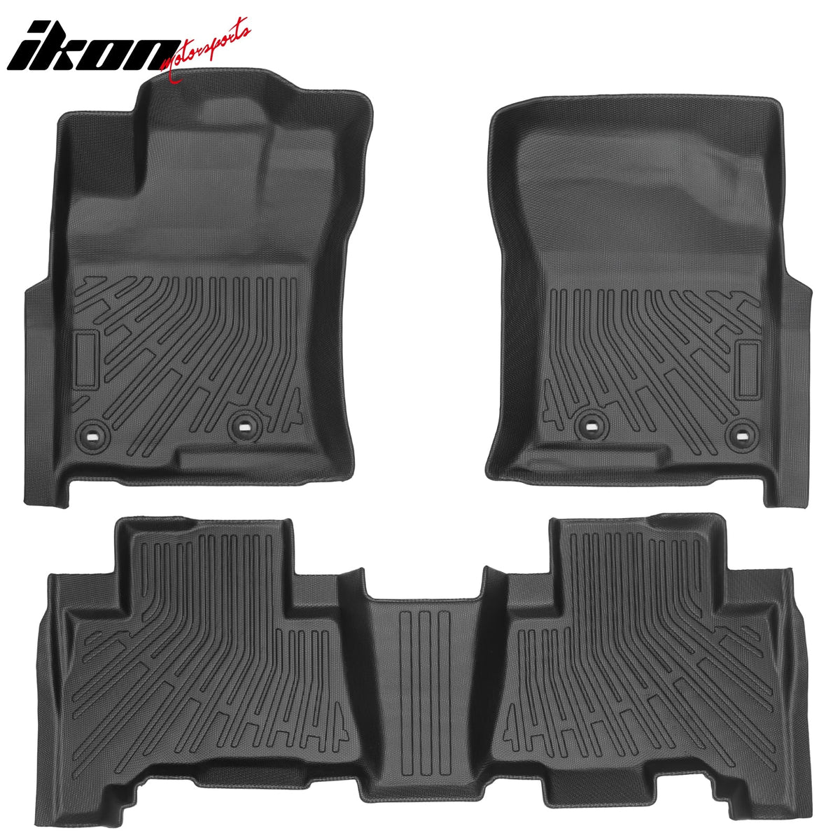 2010-2012 Toyota 4Runner 3D Molded Floor Mat TPE + Slim Window Visors + Trunk Mat
