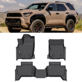 2025 Toyota 4Runner 5/7 Seats Floor Mats TPE All Weather 3D Carpets