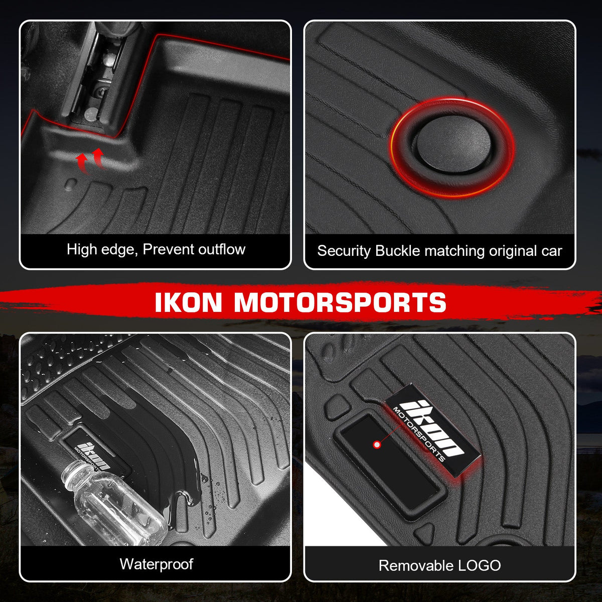Floor Mat for Toyota Corolla 4DR 2003-2008 3D Molded All Season Carpet TPE