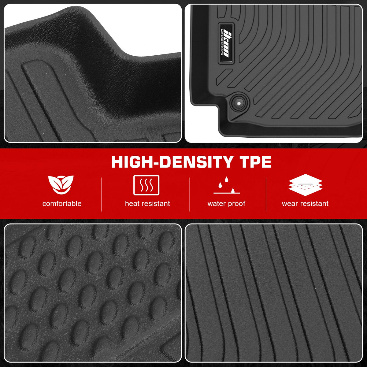 3D Molded Floor Mat for Toyota Corolla 4DR 1998-2002 All Season Carpet TPE