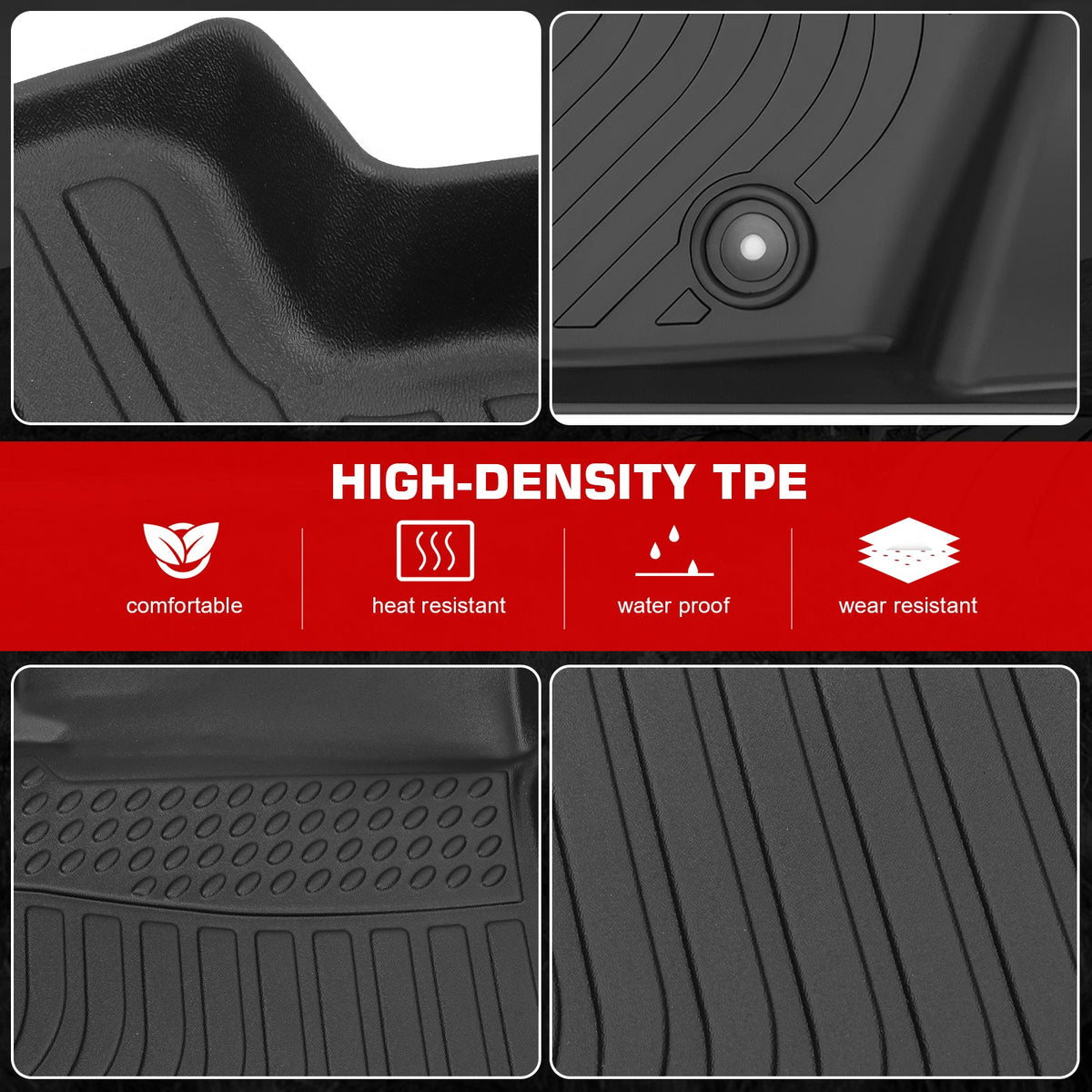 3D Molded Floor Mat for Toyota RAV4 4DR 2001-2005 All Season Carpet TPE