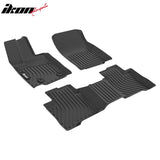 2026 Toyota RAV4 Hybrid 3D TPE All Weather Waterproof Anti-Slip Front Rear Driver Passenger Side Interior Floor Mats Cargo Liner Carpets Black 3PCS