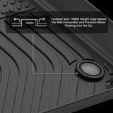 2024-2025 Tesla Cybertruck Floor Mats TPE Carpets All Weather 3D Liner