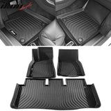 Car Floor Mat for 2021-2025 Tesla Model S All Weather 3D Molded TPE