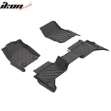 2024-2025 Toyota Tacoma Crew Cab 3D Floor Mats All Weather Carpets TPE
