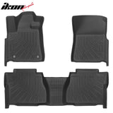 2007-2011 Toyota Tundra Double Cab Anti-Slip Floor Mats All Weather Carpets TPE