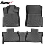 2014-2021 Toyota Tundra Crew Cab Anti-Slip Floor Mats All Weather Carpets TPE