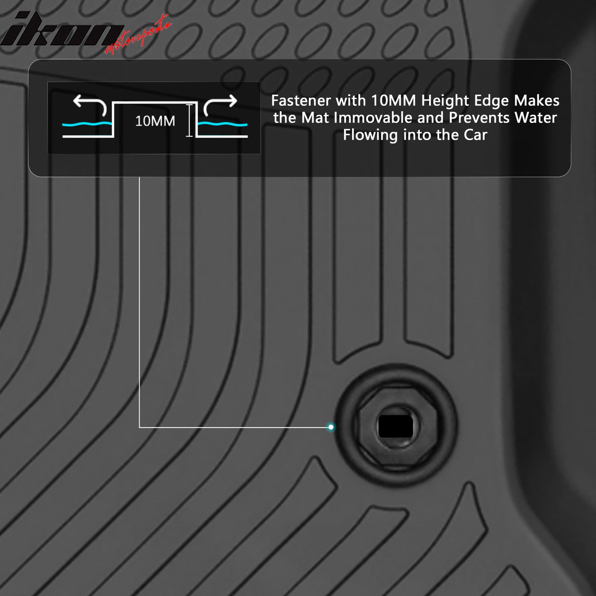 2013-2015 Toyota Venza 3D TPE All Weather Waterproof Anti-Slip Front Rear Driver Passenger Side Interior Floor Mats Cargo Liner Carpets Black 3PCS