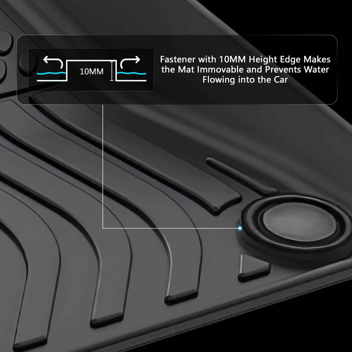 19-25 Volvo S60/19-21 V60 Floor Mats TPE Carpet All Weather 3D Liner