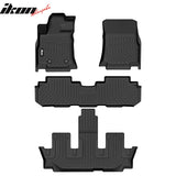 2019-2025 Subaru Ascent 7 Seats Bucket Seat 3D Floor Mats Carpet TPE