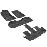 2019-2025 Subaru Ascent 8 Seats Bench Seat 3D Floor Mats Carpets TPE