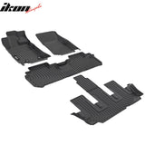 2019-2025 Subaru Ascent 8 Seats Bench Seat 3D Floor Mats Carpets TPE