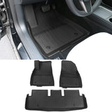Car Floor Mat for 2017-2023 Tesla Model 3 All Weather 3D Injection TPE