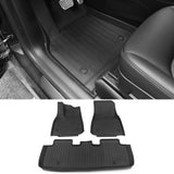 Car Floor Mat for 2020-24 Tesla Model Y 3D Black Carpets Injection TPE