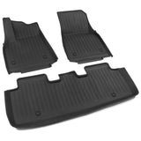 Car Floor Mat for 2020-24 Tesla Model Y 3D Black Carpets Injection TPE