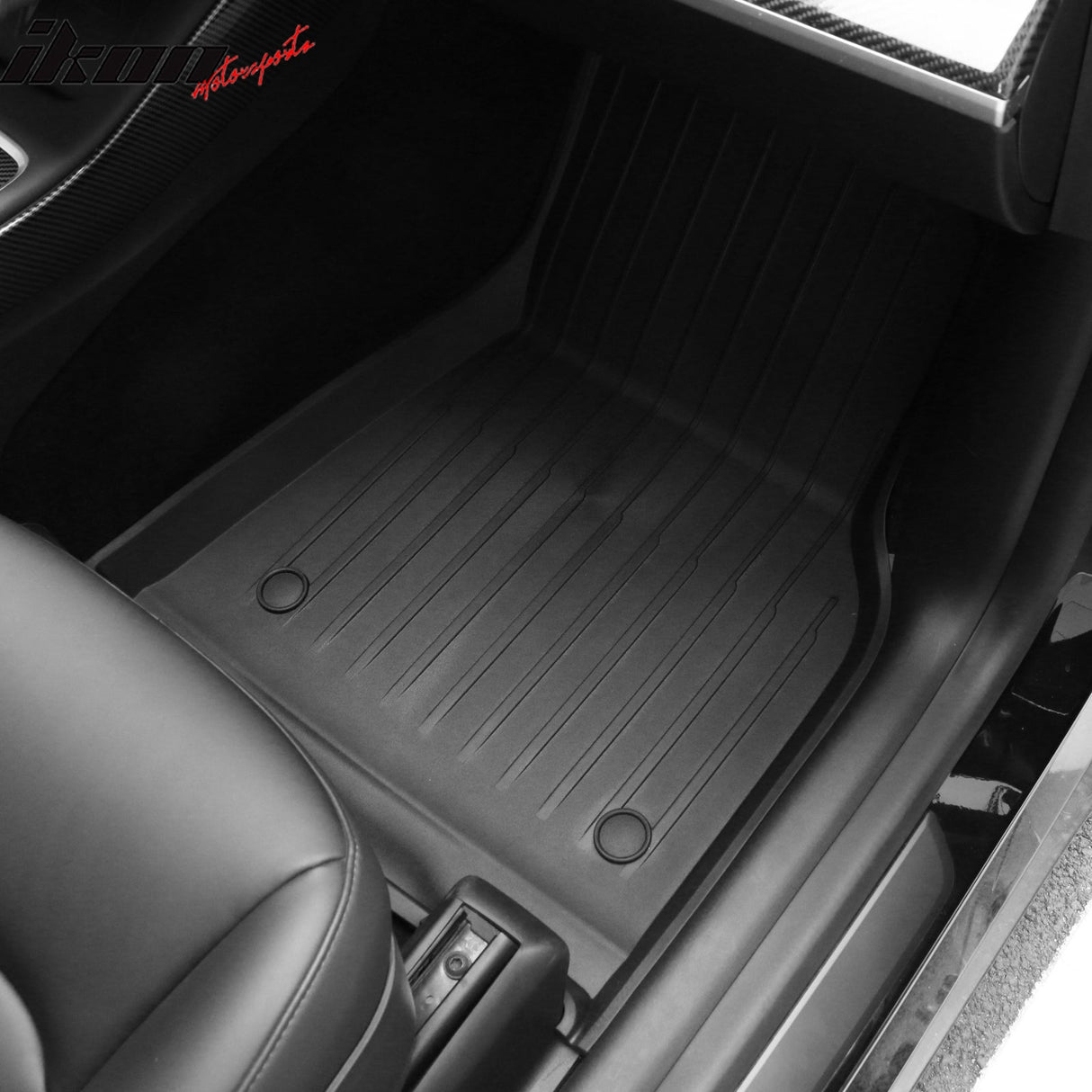 Car Floor Mat for 2020-24 Tesla Model Y 3D Black Carpets Injection TPE