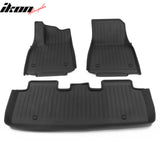 Car Floor Mat for 2020-24 Tesla Model Y 3D Black Carpets Injection TPE
