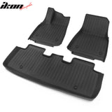 Car Floor Mat for 2020-24 Tesla Model Y 3D Black Carpets Injection TPE