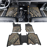 2021-2025 Ford Bronco 4DR Floor Mats TPE Carpets Black w/ Camouflage