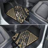 2021-2025 Ford Bronco 4DR Floor Mats TPE Carpets Black w/ Camouflage