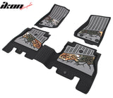 2018-2025 Jeep Wrangler JL Unlimited 4Dr Floor Mats Black Gray TPE
