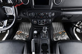 2018-2025 Jeep Wrangler JL Unlimited 4Dr Floor Mats Black Gray TPE