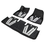 2024-2025 Tesla Model 3 3D Floor Mats Liner Black& Gray TPE Injection