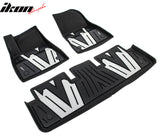 2024-2025 Tesla Model 3 3D Floor Mats Liner Black& Gray TPE Injection