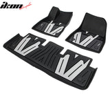2024-2025 Tesla Model 3 3D Floor Mats Liner Black& Gray TPE Injection