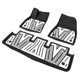 2024-2025 Tesla Model 3 3D Floor Mats Black Gray White TPE Injection