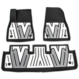 2024-2025 Tesla Model 3 3D Floor Mats Black Gray White TPE Injection