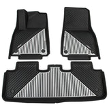 2020-2024 Tesla Model Y 3D Floor Mats Liner Black& Gray TPE Injection