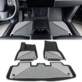 2020-2024 Tesla Model Y 3D Floor Mats Black& Gray& White TPE Injection