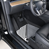2020-2024 Tesla Model Y 3D Floor Mats Black& Gray& White TPE Injection